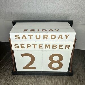 Wooden Block Calendar